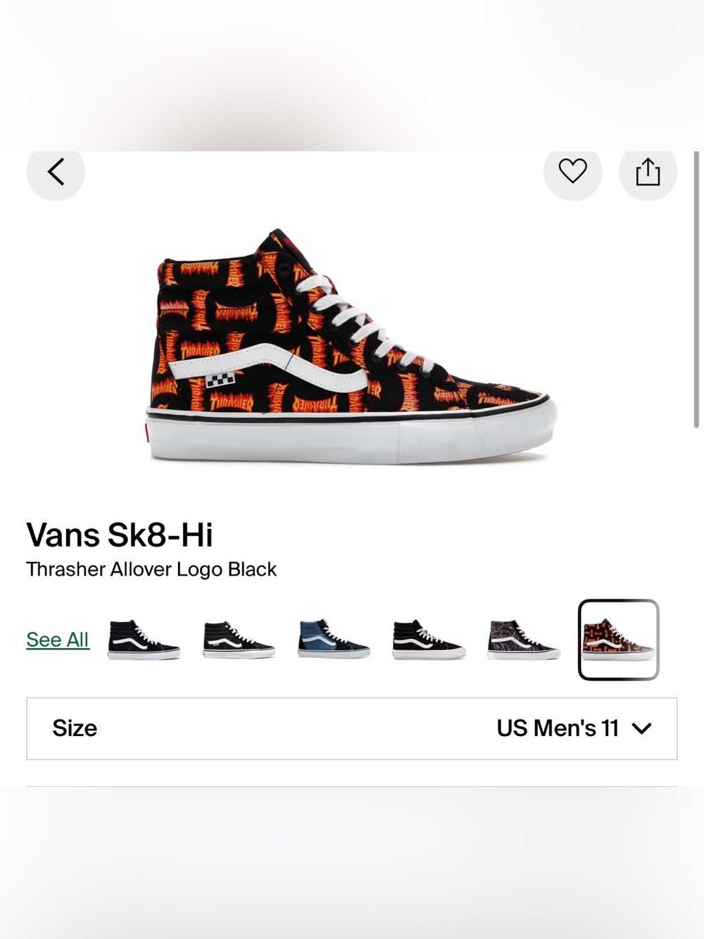 Vans Sk8-Hi Thrasher